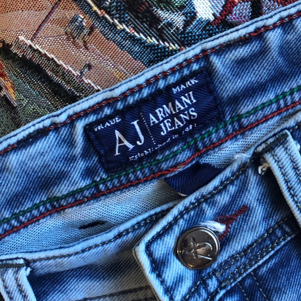 Armani Jeans Slim Light Blue Denim Jeans